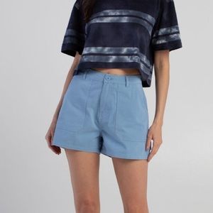 Brixton Carpenter shorts in sky blue